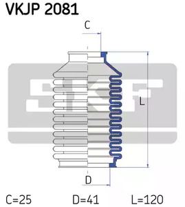 Фото VKJP2081 Комплект пыльника SKF {forloop.counter}}